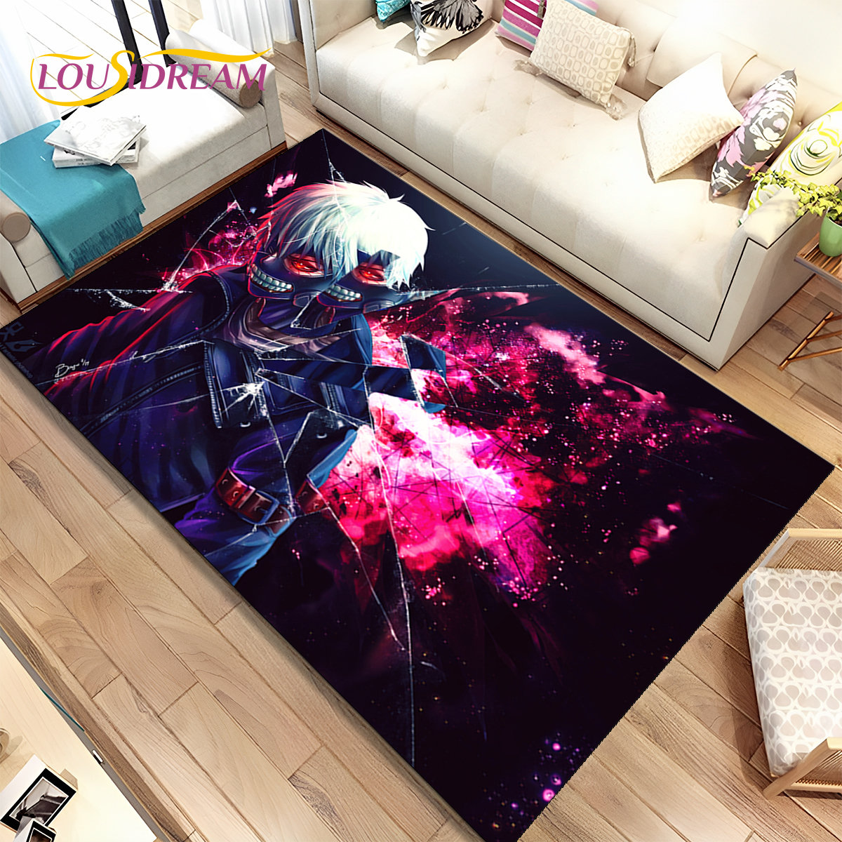 Kids Outdoor Area - Japoński Anime Tokyo Ghoul Dywan, Mata