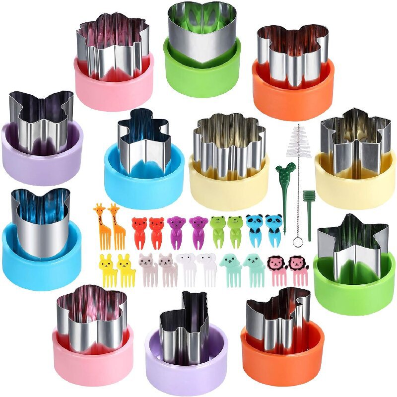 Kids Outdoor Kitchen Accessories - Zestaw kształtów krajarek do warzyw ze