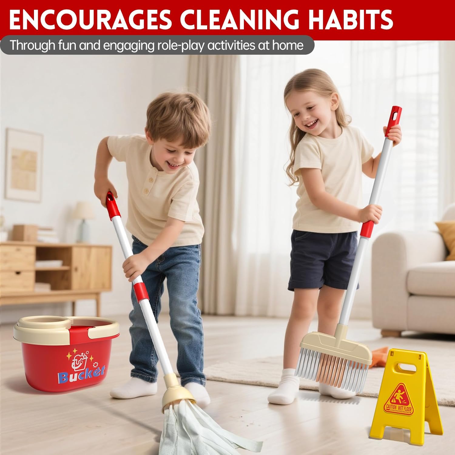 Zestaw zabawek do sprzątania d – Kids Outdoor Broom recenzja i cena