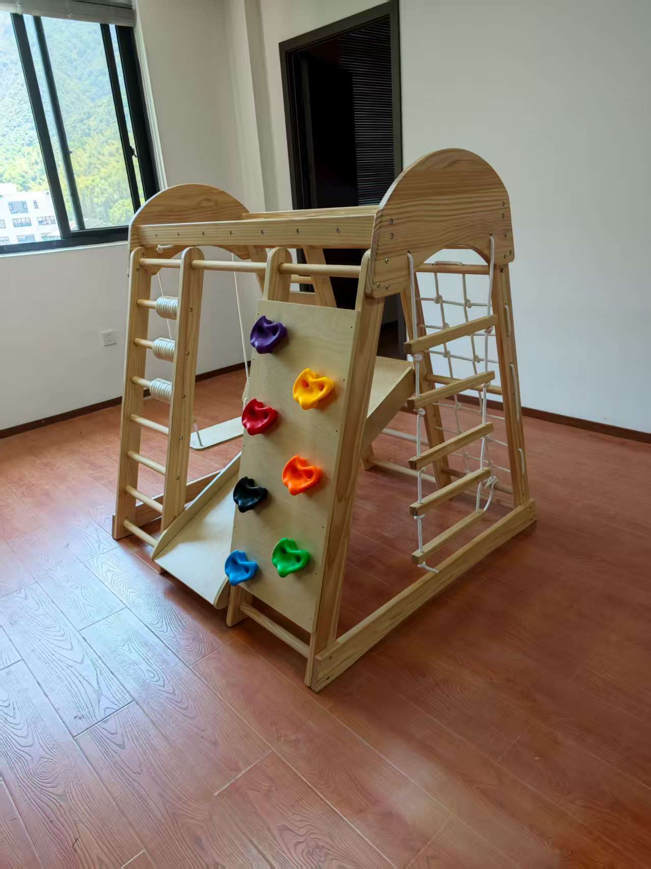 Drewniana drabinka do wspinacz – Kids Outdoor Climbing Frame recenzja i cena