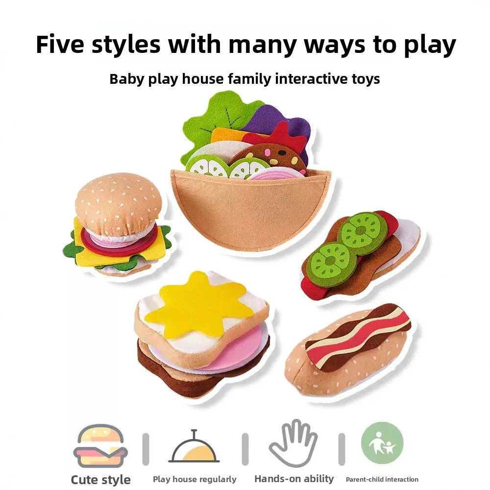 Zestaw Filcowych Burgerów i Ka – Kids Outdoor Kitchen Accessories recenzja i cena